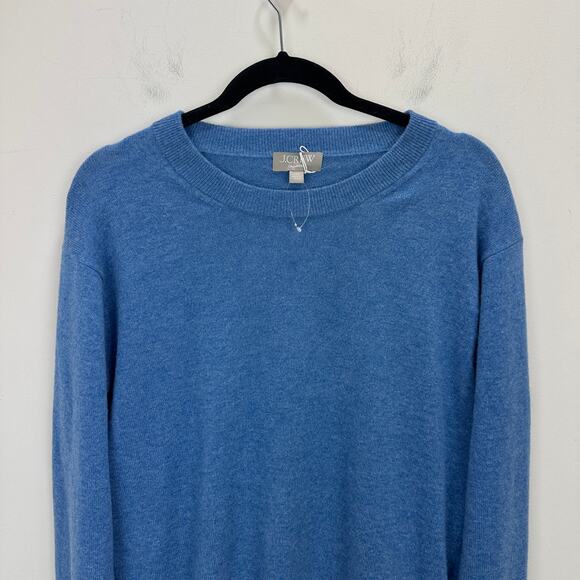 NEW J.Crew Cashmere Relaxed Crewneck Sweater Oversized Heather Twilight XXS - Picture 7 of 12